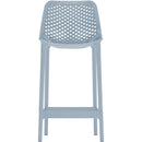  Meridian Mykonos Sky Blue Plastic Outdoor Patio Stool IMAGE 4