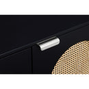  Meridian Cane Black Natural Can And Poplar Wood Sideboard / Buffet IMAGE 15