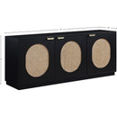  Meridian Cane Black Natural Can And Poplar Wood Sideboard / Buffet IMAGE 16