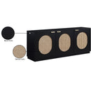 Meridian Cane Black Sideboard/Buffet IMAGE 17