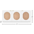  Meridian Cane White Natural Can And Poplar Wood Sideboard / Buffet IMAGE 16