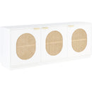  Meridian Cane White Natural Can And Poplar Wood Sideboard / Buffet IMAGE 6