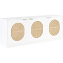  Meridian Cane White Natural Can And Poplar Wood Sideboard / Buffet IMAGE 7
