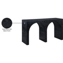  Meridian June Black Oak Wood Console Table IMAGE 11