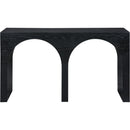  Meridian June Black Oak Wood Console Table IMAGE 3