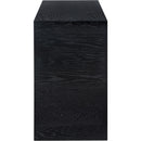  Meridian June Black Oak Wood Console Table IMAGE 6
