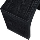  Meridian June Black Oak Wood Console Table IMAGE 7