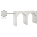  Meridian June Cream Oak Wood Console Table IMAGE 11