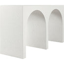  Meridian June Cream Oak Wood Console Table IMAGE 4