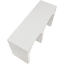 Meridian June Cream Oak Wood Console Table IMAGE 5