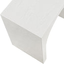  Meridian June Cream Oak Wood Console Table IMAGE 7