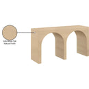  Meridian June White Oak Wood Console Table IMAGE 11