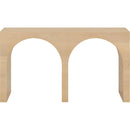  Meridian June White Oak Wood Console Table IMAGE 3