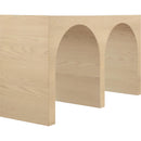  Meridian June White Oak Wood Console Table IMAGE 4
