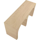  Meridian June White Oak Wood Console Table IMAGE 5