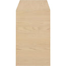  Meridian June White Oak Wood Console Table IMAGE 6
