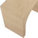  Meridian June White Oak Wood Console Table IMAGE 7