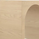  Meridian June White Oak Wood Console Table IMAGE 8
