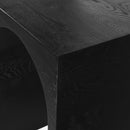  Meridian June Black Oak Wood Console Table IMAGE 10