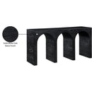  Meridian June Black Oak Wood Console Table IMAGE 12