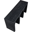  Meridian June Black Oak Wood Console Table IMAGE 6