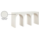  Meridian June Cream Oak Wood Console Table IMAGE 10