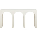  Meridian June Cream Oak Wood Console Table IMAGE 3