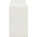  Meridian June Cream Oak Wood Console Table IMAGE 4