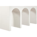  Meridian June Cream Oak Wood Console Table IMAGE 5