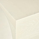  Meridian June Cream Oak Wood Console Table IMAGE 7