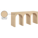  Meridian June White Oak Wood Console Table IMAGE 10
