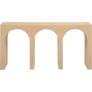 Meridian June White Oak Wood Console Table IMAGE 3