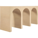  Meridian June White Oak Wood Console Table IMAGE 5
