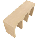  Meridian June White Oak Wood Console Table IMAGE 6