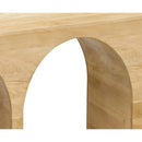  Meridian June White Oak Wood Console Table IMAGE 7