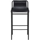 Meridian Dax Black Vegan Leather Counter Stool IMAGE 4