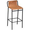  Color_Cognac -- Dax Cognac Vegan Leather Upholstered Counter Stool IMAGE 1