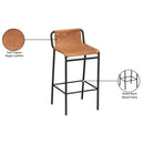  Color_Cognac -- Dax Cognac Vegan Leather Upholstered Counter Stool IMAGE 7