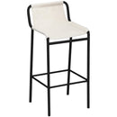  Color_Black/ Cream -- Dax Cream Vegan Leather Upholstered Counter Stool IMAGE 1