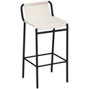 Meridian Dax Cream Vegan Leather Counter Stool IMAGE 1