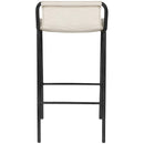 Meridian Dax Cream Vegan Leather Counter Stool IMAGE 3