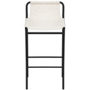  Color_Black/ Cream -- Dax Cream Vegan Leather Upholstered Counter Stool IMAGE 4