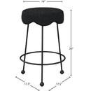  Color_Black -- Meridian Fleur Counter Height Stool IMAGE 5