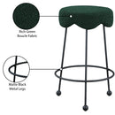  Color_Green -- Fleur Green Boucle Fabric Upholstered Counter Stool IMAGE 6
