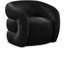  Manufacturer Color_Black -- Meridian Roxbury Stationary Fabric Accent Chair IMAGE 1