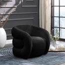  Manufacturer Color_Black -- Meridian Roxbury Stationary Fabric Accent Chair IMAGE 2