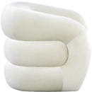  Manufacturer Color_Cream -- Roxbury Cream Velvet Upholstered Accent Chair IMAGE 4