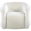  Manufacturer Color_Cream -- Roxbury Cream Velvet Upholstered Accent Chair IMAGE 5