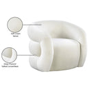  Manufacturer Color_Cream -- Roxbury Cream Velvet Upholstered Accent Chair IMAGE 8