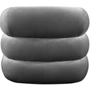  Manufacturer Color_Grey -- Roxbury Grey Velvet Upholstered Accent Chair IMAGE 3
